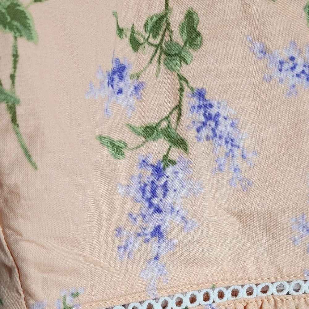 NWT Janie and Jack Apricot Floral Ruffle Strap‎ Sundress Big Kid Size 18.